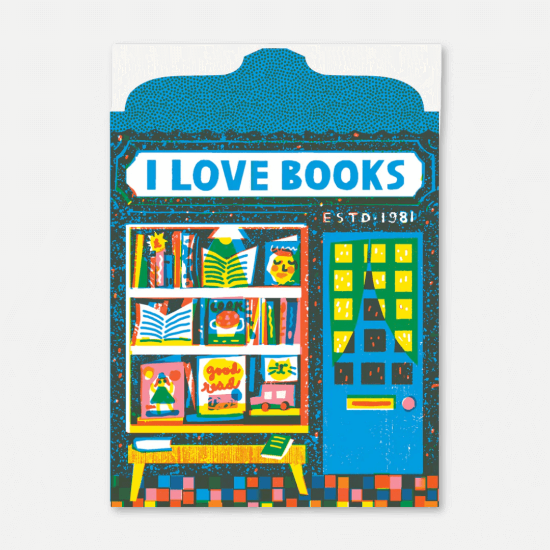 Book Shop Greetings Card