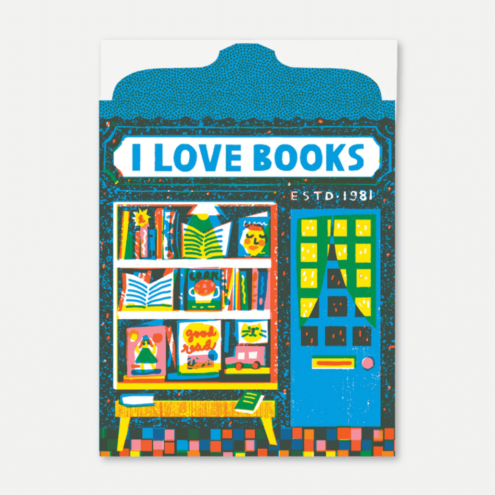 Book Shop Greetings Card