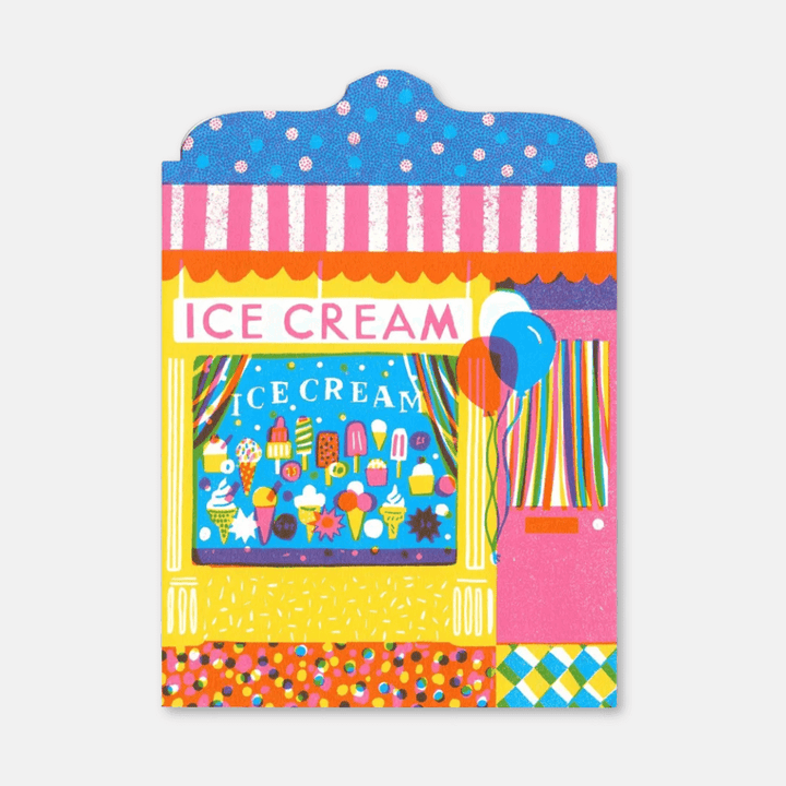 Ice Cream Shop Greetings Card