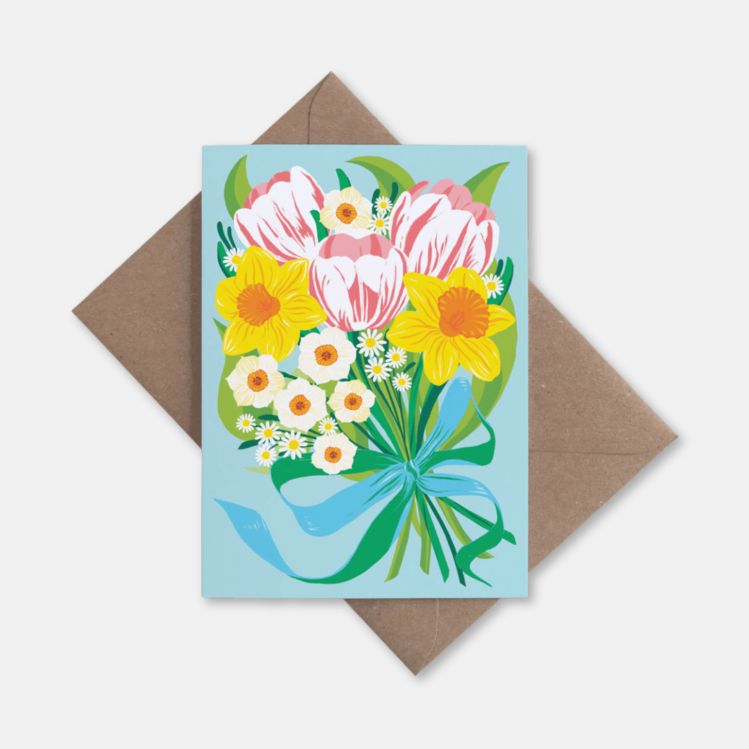 Spring Bouquet Greetings Card