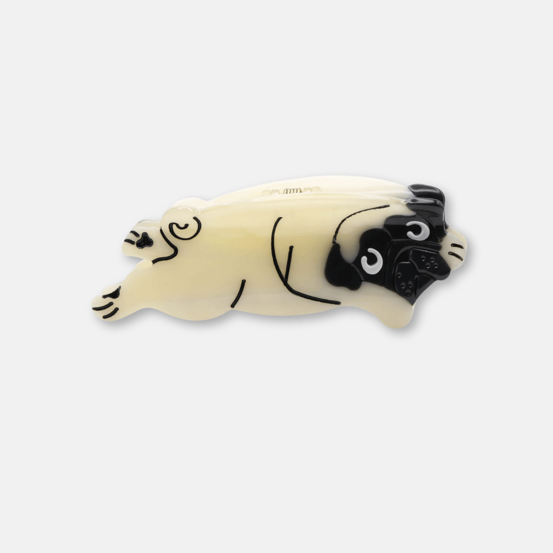 Pug Hair Claw Clip