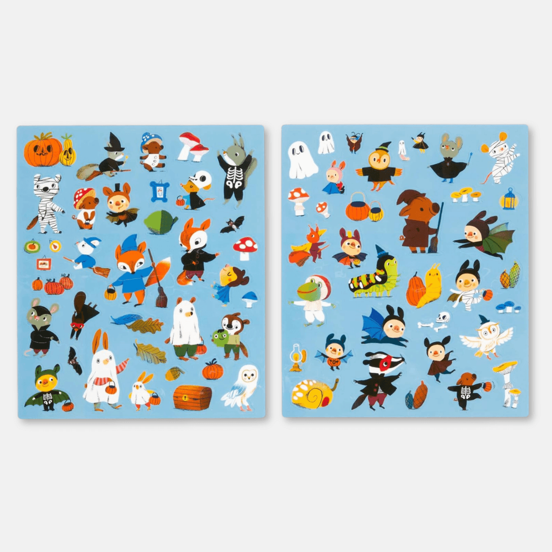 Pumpkin Village Sticker Play
