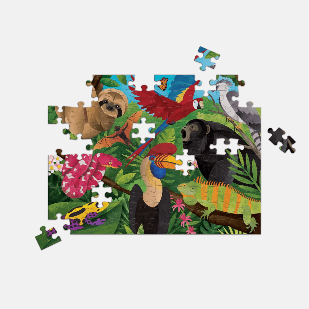 Rainforest Above & Below Double-Sided Puzzle