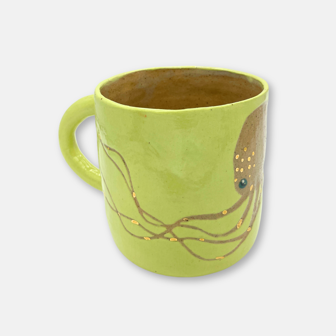Mint Green Octopus Mug