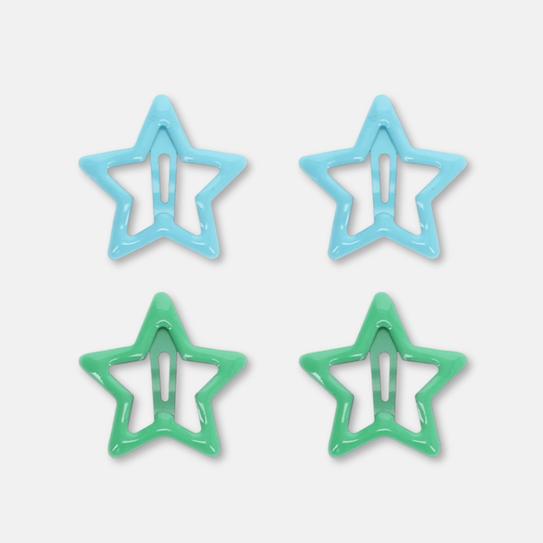 Colourful Star Hair Clips