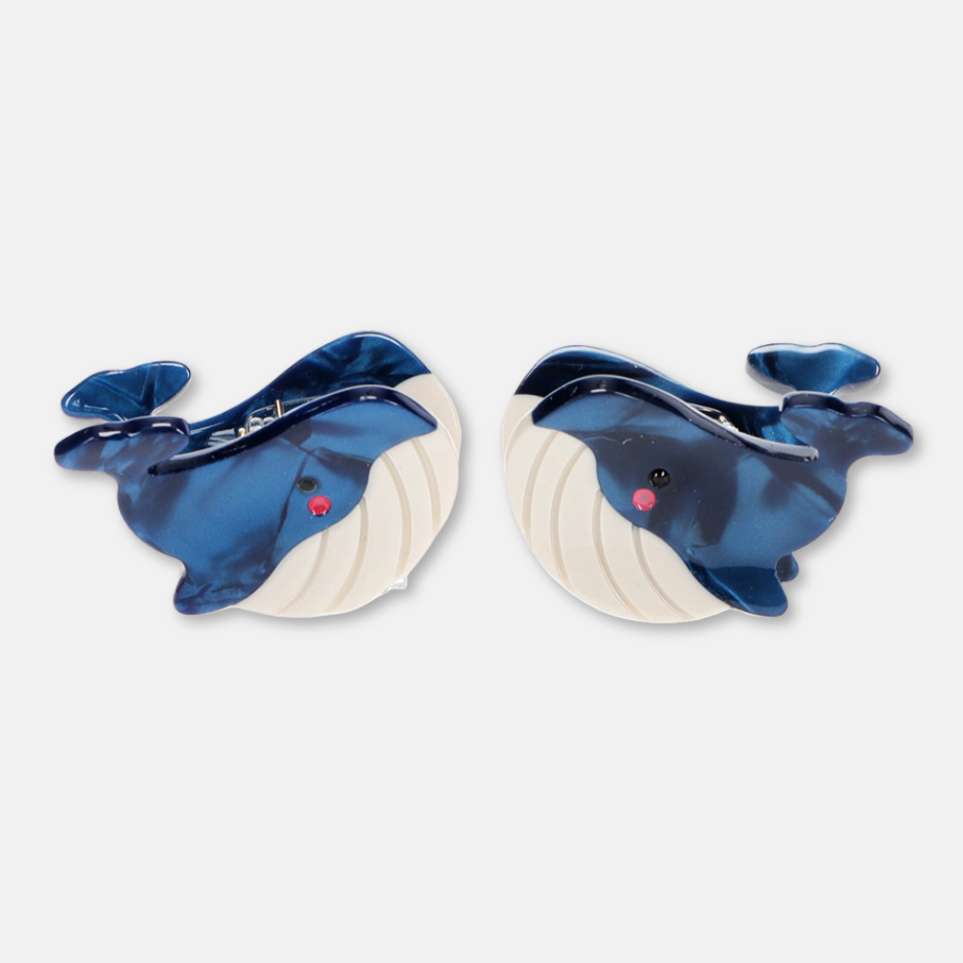 Blue Whale Hair Clips