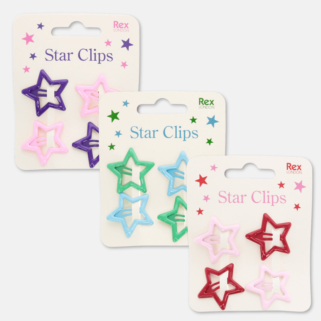 Colourful Star Hair Clips