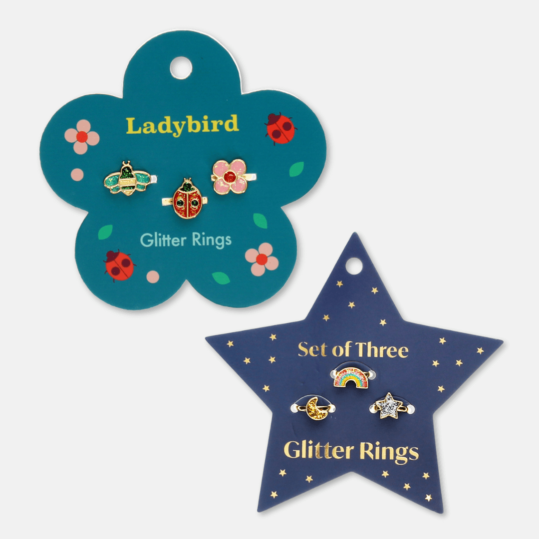 Children's Glitter Ring Sets