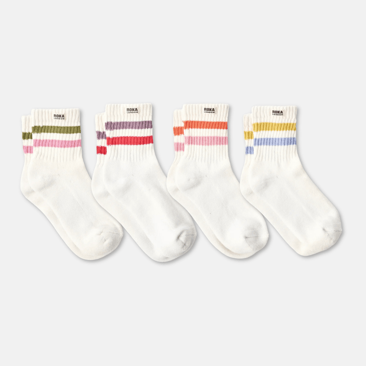 Windsor Stripe Womens Crew Socks