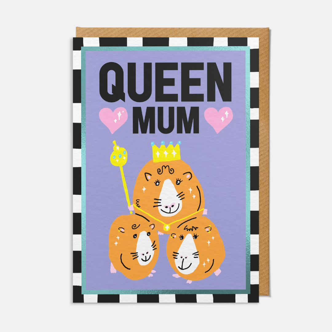 Queen Mum Greetings Card