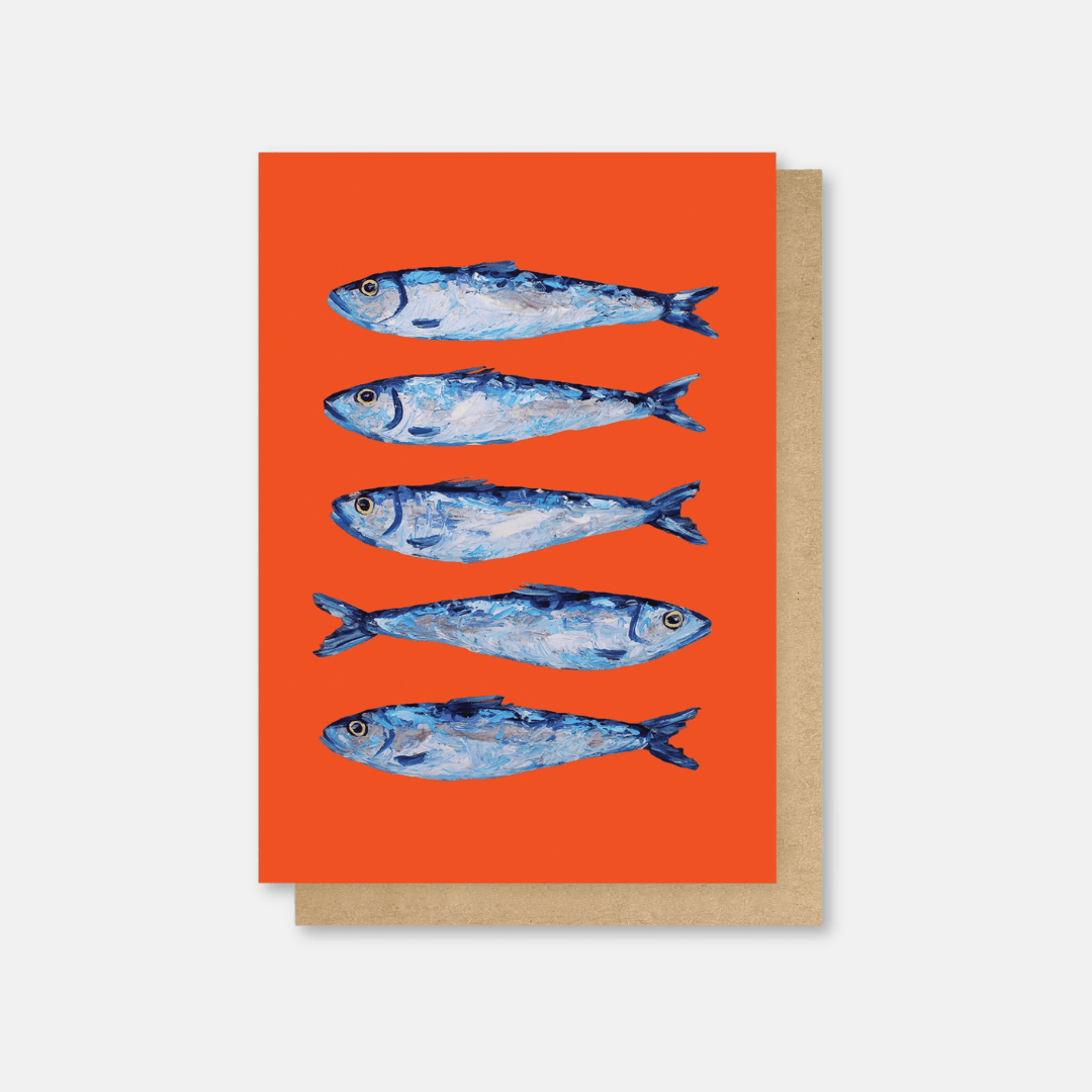 Sardines Greetings Card