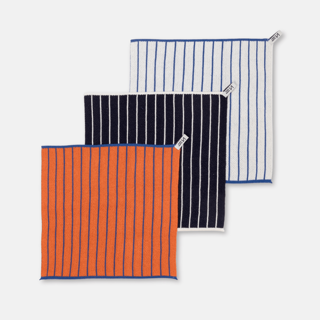 Reusable Striped Dishcloth Set