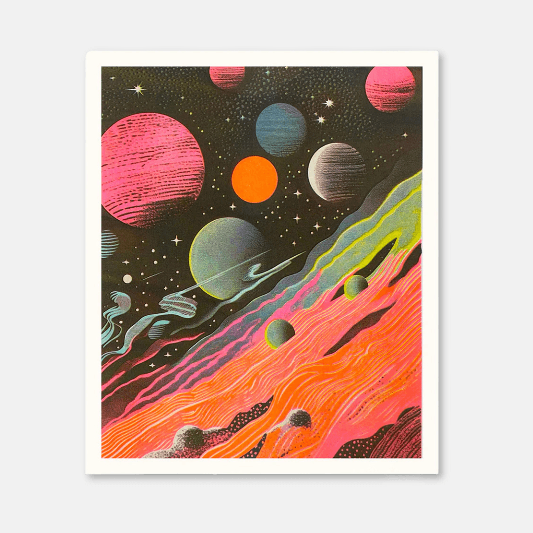Outer Space Riso Art Print