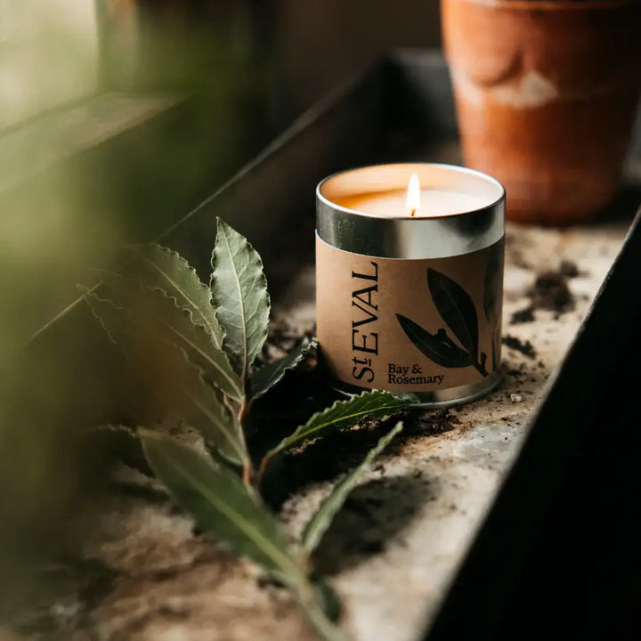 St Eval Bay & Rosemary Tin Candle
