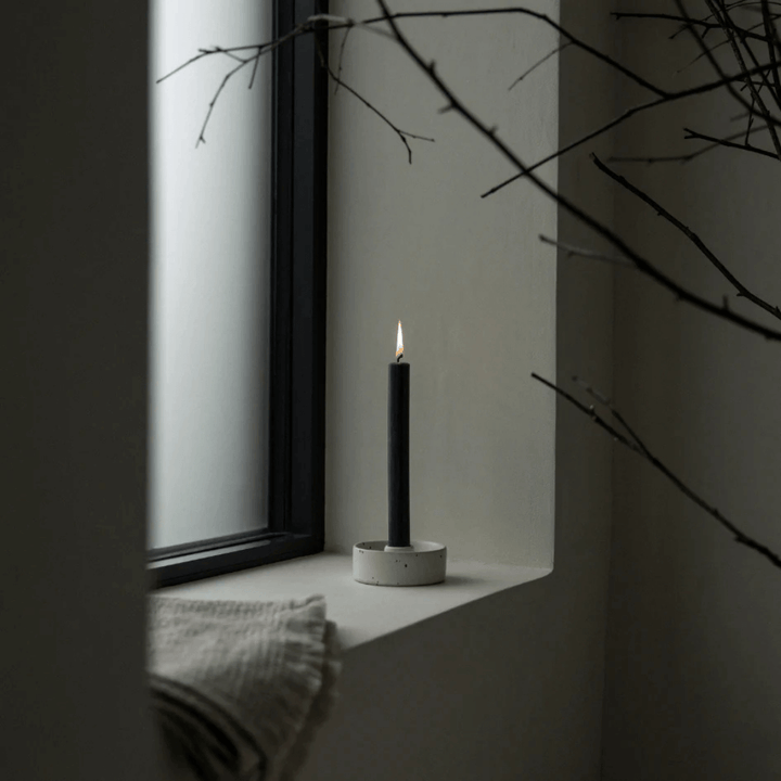 Charcoal Dinner Candle