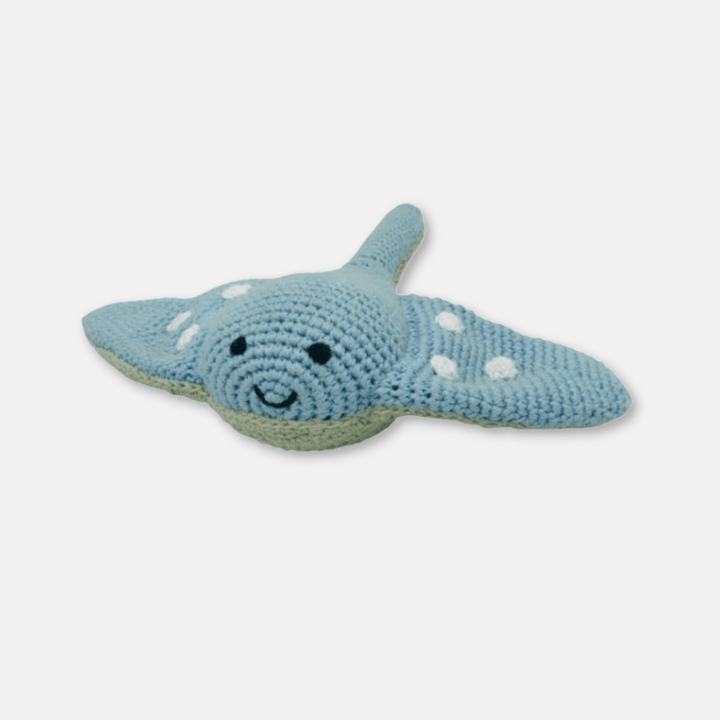 Stingray Organic Cotton Crochet Rattle
