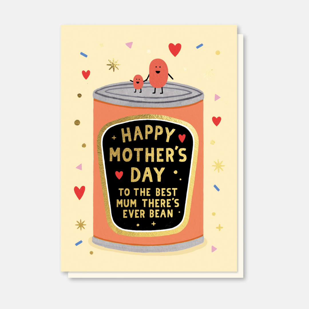 Mum Bean Mother's Day Greetings Card