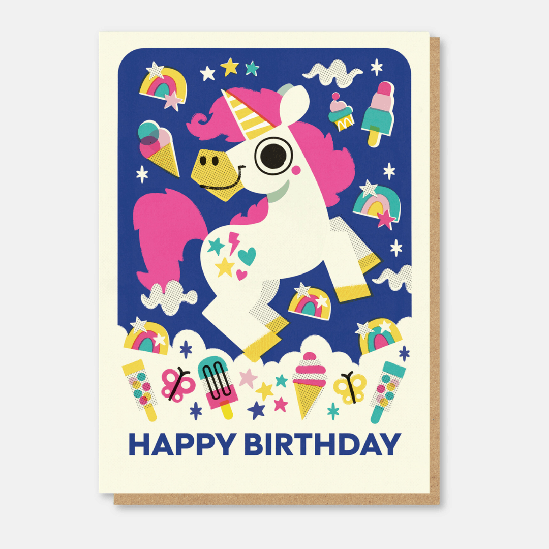 Unicorn Birthday Greetings Card