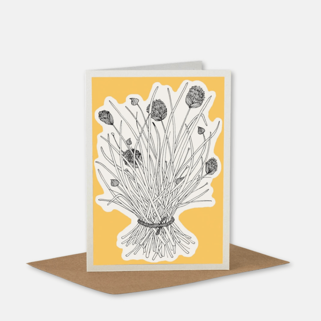Yellow Herb Greetings Card