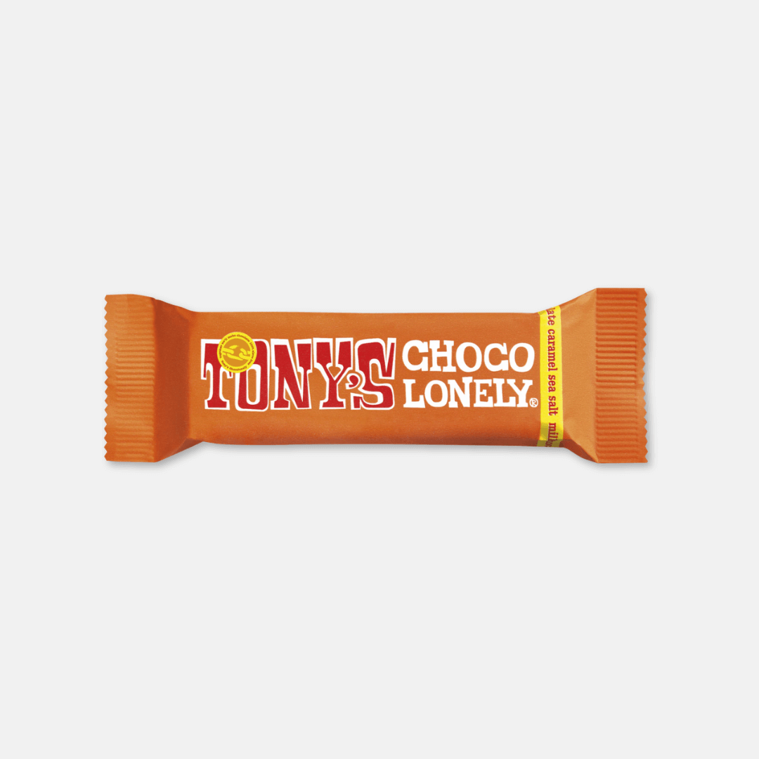 Tony's Chocolonely Caramel Sea Salt Milk Chocolate Mini Bar