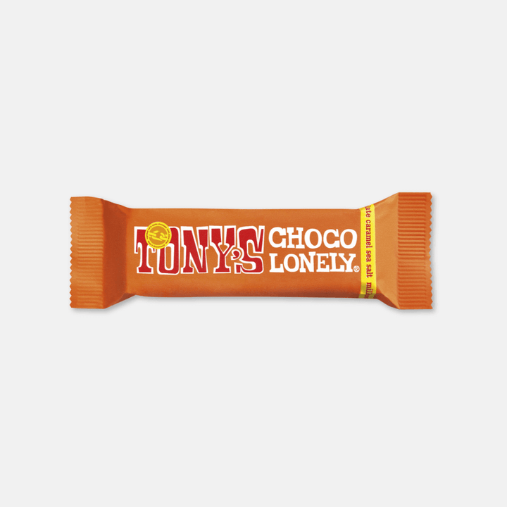 Tony's Chocolonely Caramel Sea Salt Milk Chocolate Mini Bar