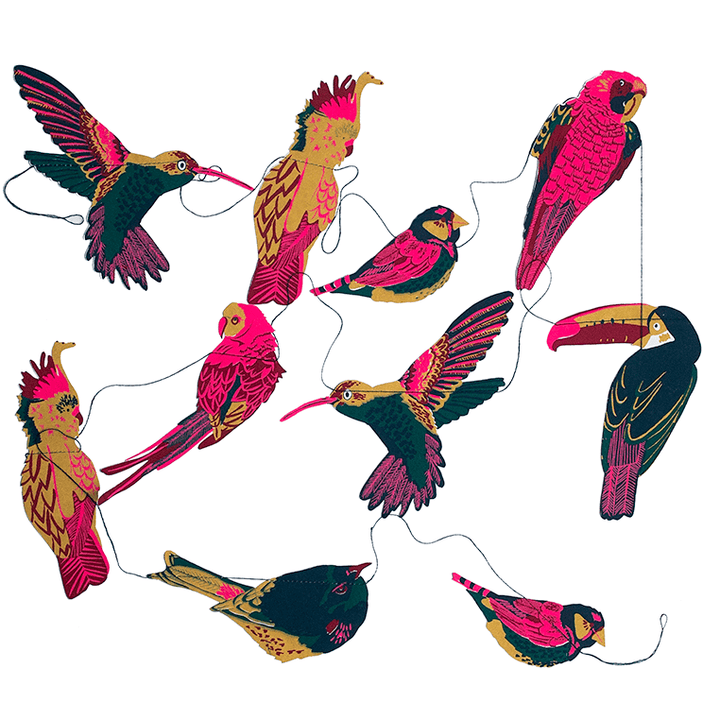 Tropical Birds Garland