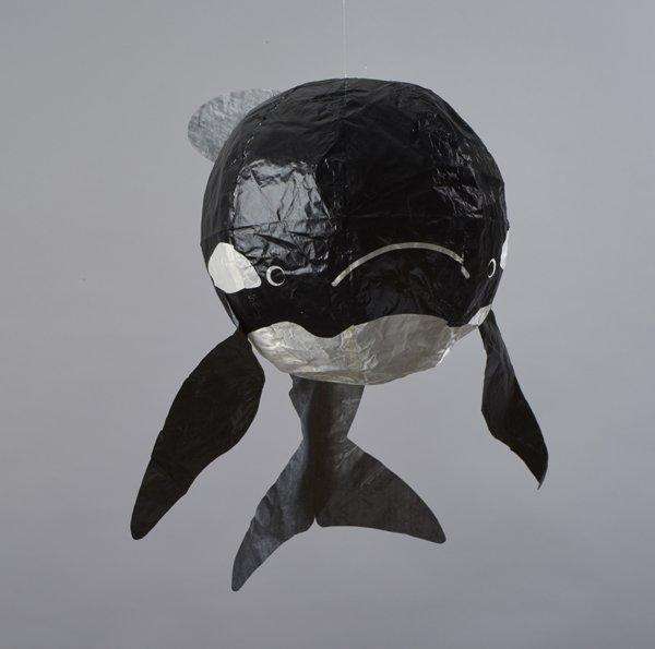 Japanese Paper Balloon: Black Whale