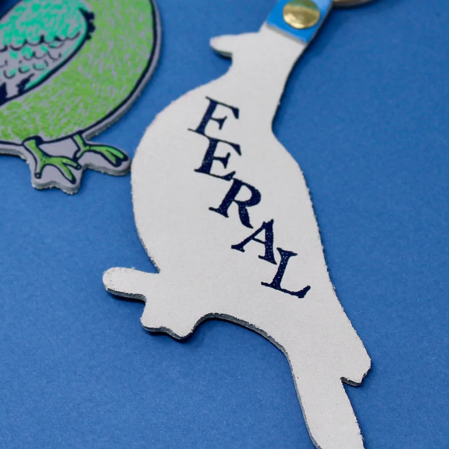 Feral Pigeon Key Ring