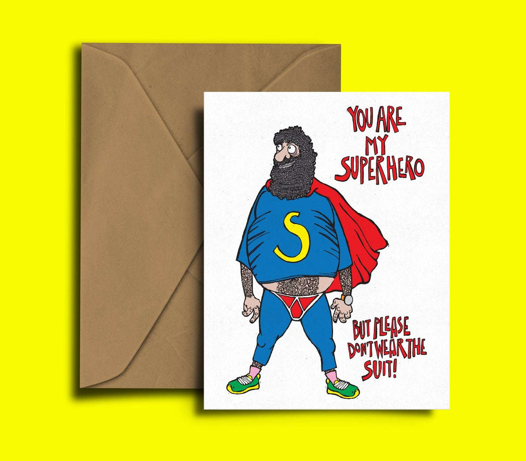 Superhero Dad Card